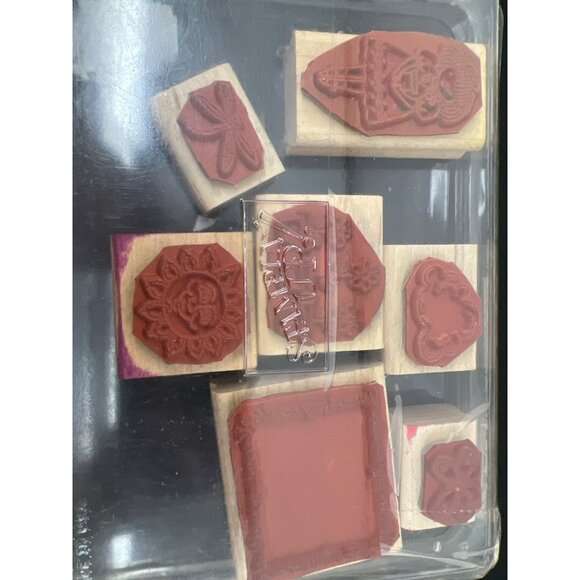 Stampin Up! 66-Piece Wood-Mounted Rubber Stamp Set - Picture 3 of 13